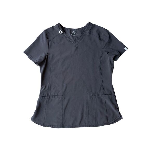 Infinity Women's 6-Pocket STRETCH Rib-Knit Waistband Cargo Scrub Pants & 2 Tops - Picture 9 of 10